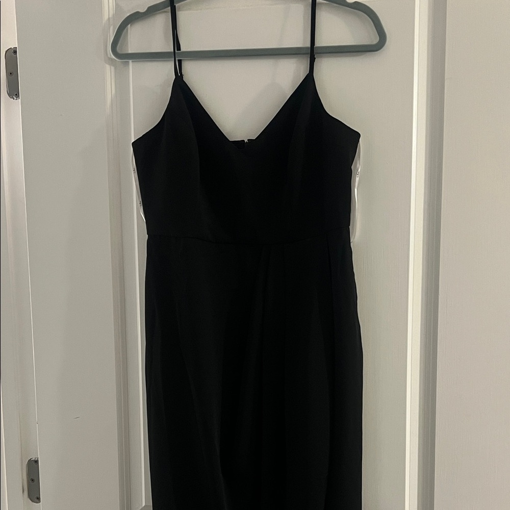 Lulu's Classic Black Strapless Dress